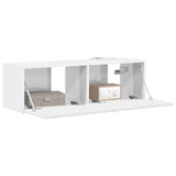 TV Wall Cabinet Gloss White 98 x 31 x 29.5 cm Engineered Wood 892237