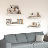 Floating Wall Shelves 4 pcs Oak and White 90x23.5x3.8 cm MDF 326584
