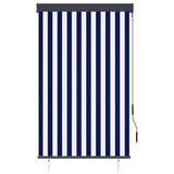 Outdoor Roller Blind 100x250 cm Blue and White 145955