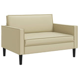 XXL Armchair Cream Faux Leather 42043530