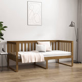 Day Bed without Mattress Honey Brown 100x200 cm Solid Wood Pine 820889