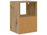 Bedside Table with Drawer 2 pcs Artisan Oak 30.5 x 27 x 59.5 cm 8000627
