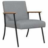 Armchair Light Grey 59 x 75 x 78 cm Fabric 42017662