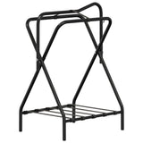 Saddle Rack Foldable Freestanding Black Iron 172441