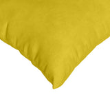 Sofa Pillows 2 pcs Yellow 80 x 80 cm Corduroy Fabric 42014064