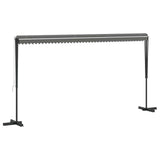 Free Standing Awning Grey 5 x 3 m Polyester 42033633