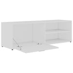 ZNTS TV Cabinet White 120x34x37 cm Engineered Wood 801152