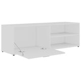 ZNTS TV Cabinet White 120x34x37 cm Engineered Wood 801152