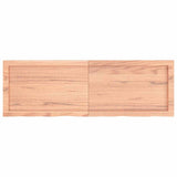 Bathroom Countertop Light Brown 120x40xcm Treated Solid Wood 3156140