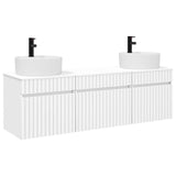 Bathroom Cabinet Set 3 pcs White 49 x 44.5 x 65 cm 3405747