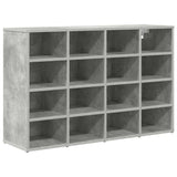 Shoe Cabinet Concrete grey 103 x 30 x 67 cm Engineered wood 808733