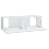 6 Piece TV Cabinet Set White Engineered Wood 3114262