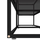 TV Cabinet Black Tempered Glass 200 x 40 x 40.5 cm Sleek 331727