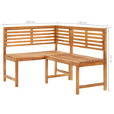 Bistro Set Brown Solid acacia wood Medium Foldable Bistro Set 3057864