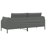 3-Seater Sofa Dark Grey 222 x 81 x 89 cm Fabric 42048630