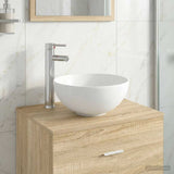 Bathroom Wash Basin Chrome 32 x 32 x 13 cm Metal 890242