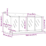 Chicken Nesting Box with 4 Compartments Galvanized Silver Metal 864344