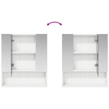 Bathroom Mirror Cabinet White 60 x 14.5 x 70 cm Engineered wood 889183