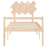Senior Bed without Mattress 90x200 cm Solid Wood 3195531