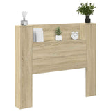 Headboard Cabinet with LED Sonoma 120 x 16.5 x 103.5 cm 8006537