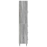 Cabinet Set 2 pcs Grey Sonoma 66 x 34.5 x 90 cm Engineered Wood 3416643