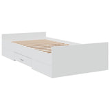 Bed Frame with Drawers without Mattress White 90x200 cm 3280335