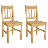Dining Chairs 2 pcs Pinewood 241514