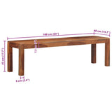 Bench 160 cm Solid Wood Acacia 4102376