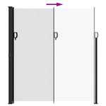 ZNTS Retractable Side Awning White 220x600 cm 4004571