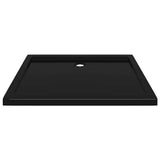 Rectangular ABS Shower Base Tray Black 80x100 cm 148912