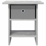 Bedside Table with Drawer 2 pcs Concrete Grey 41 x 40 x 45 cm 8000443