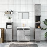Bathroom Cabinet Concrete Grey 30x30x190 cm Engineered Wood 831536
