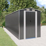 Garden Shed Anthracite 192x689x223 cm Galvanised Steel 3147455
