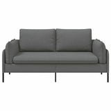 2-Seater Sofa Dark Grey 188 x 81 x 89 cm Fabric 42048600