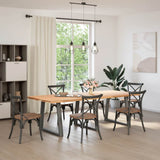 Dining Table Legs V-Shape 3 pcs Anthracite 80x cm Steel 4012590