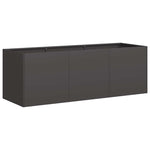 ZNTS Planter Black 120x40x40 cm Cold-rolled Steel 860675