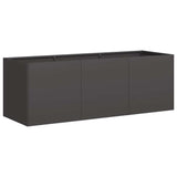 ZNTS Planter Black 120x40x40 cm Cold-rolled Steel 860675