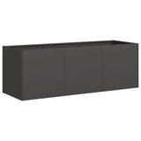 Planter Black 120x40x40 cm Cold-rolled Steel 860675
