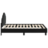 Children's Bed Frame with Headboard Black 80 x 160 cm Velvet 42010938
