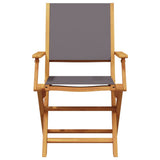 Bistro Set Anthracite Solid acacia wood, 100% polyester fabric 3281857