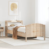 Bed Frame without Mattress 75x190 cm Small Single Solid Wood Pine 3306249