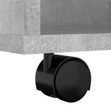 Storage Cabinet Concrete grey Engineered wood Rollable 808453