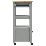 Kitchen Trolley MONZA 48x40x88.5 cm Solid Wood Pine 376086
