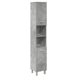 4 Piece Bathroom Furniture Set Concrete Grey Engineered Wood 3324850