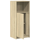 Sideboard with LED Sonoma Oak 42.5x34x100 cm Engineered Wood 852154