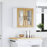 Kitchen Wall Cabinet with Glass Door Lucca Artisan Oak Engineered Wood 853916