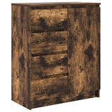 Sideboard with Drawers Smoked Oak 71x35x84 cm Engineered Wood 861584