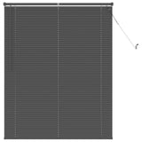 Venetian Blind Silver Grey 150 x 120 cm PVC 42003688