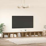 TV Cabinet Set Wall-mounted 3 pcs Artisan Oak 37 x 35 x 107 cm 3393554