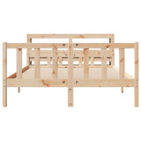 Bed Frame without Mattress 120x190 cm Small Double Solid Wood Pine 3305892